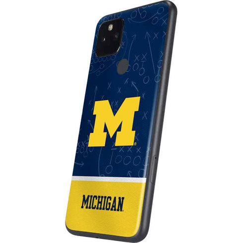 University of Michigan Jersey Split Google Pixel 5a Skin